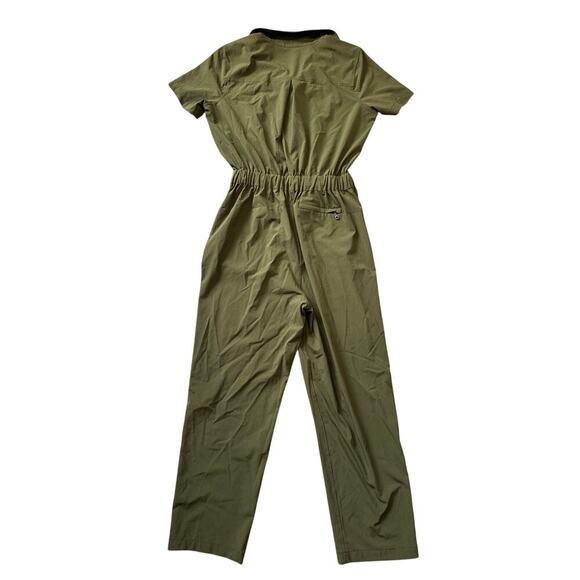 Girlfriend Collective Jumper/overalls, Olive/Army green, Small - Picture 2 of 10